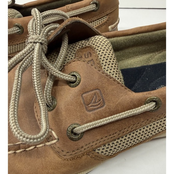 Sperry Top-Sider Intrepid Brown Leather Boat Shoes Women's Size 8 M - Picture 3 of 9